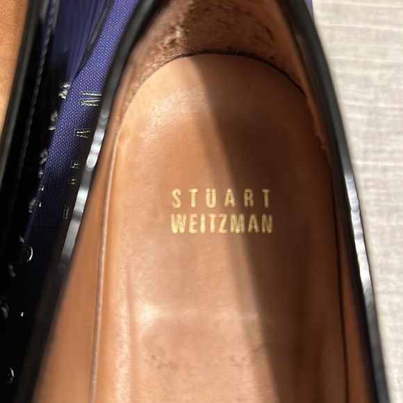 Stuart Weitzman Black Patent Leather Mach Driving Moccasins size 8M - Picture 7 of 13